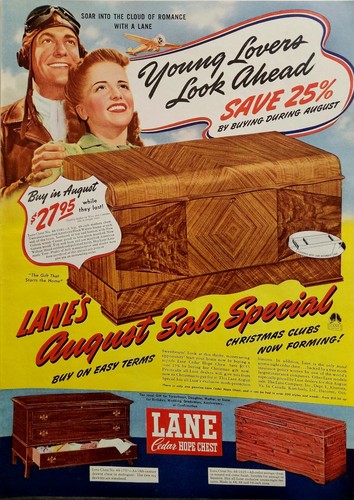 Lane cedar chest print - print, ad